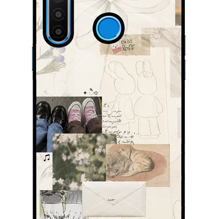 Soft Aesthetic Realme 5/5i/5s Glass Case