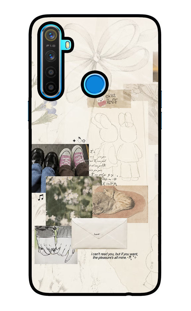 Soft Aesthetic Realme 5/5i/5s Glass Case