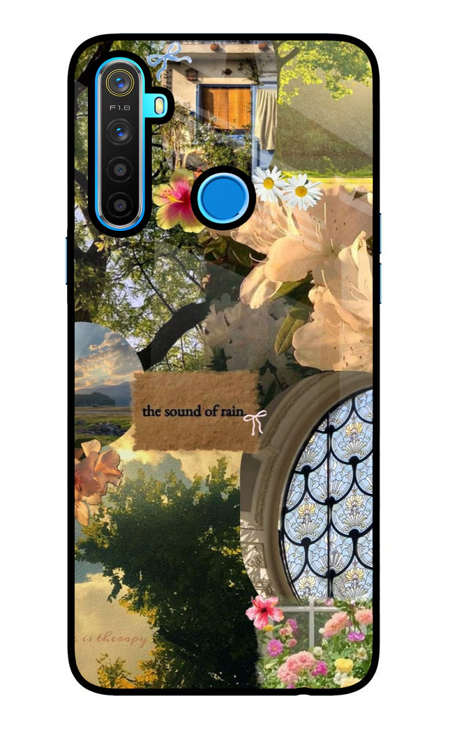 Rain Realme 5/5i/5s Glass Case