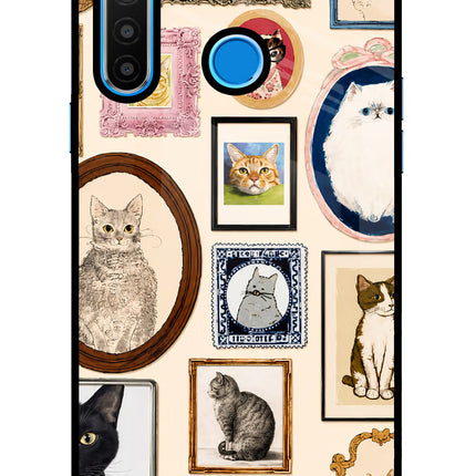Mirror Cats Realme 5/5i/5s Glass Case