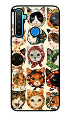 Cool Cat Realme 5/5i/5s Glass Case
