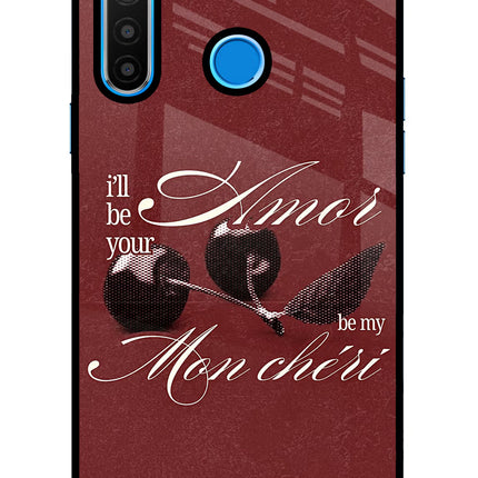 Velvet Cherry Realme 5/5i/5s Glass Case Back Cover by Casekaro