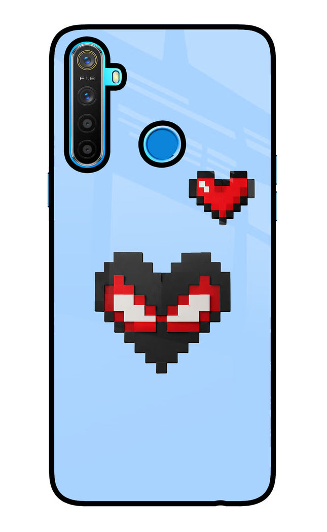 Peter Heart Realme 5/5i/5s Glass Case
