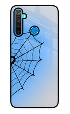 Blue Web Realme 5/5i/5s Glass Case