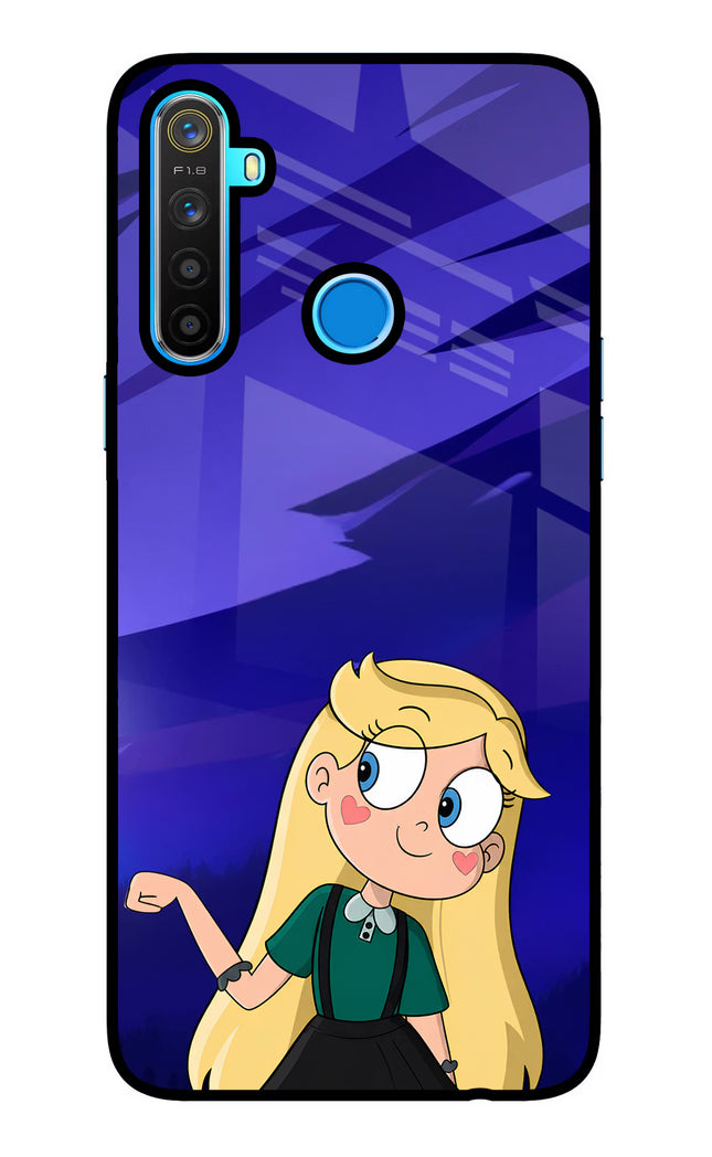 Star Glow Realme 5/5i/5s Glass Case