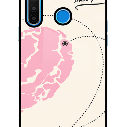 Miss Orbit Realme 5/5i/5s Glass Case Back Cover by Casekaro