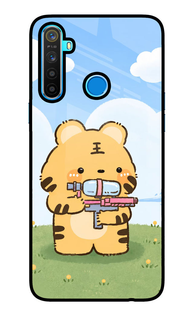 Tiger Treat Realme 5/5i/5s Glass Case