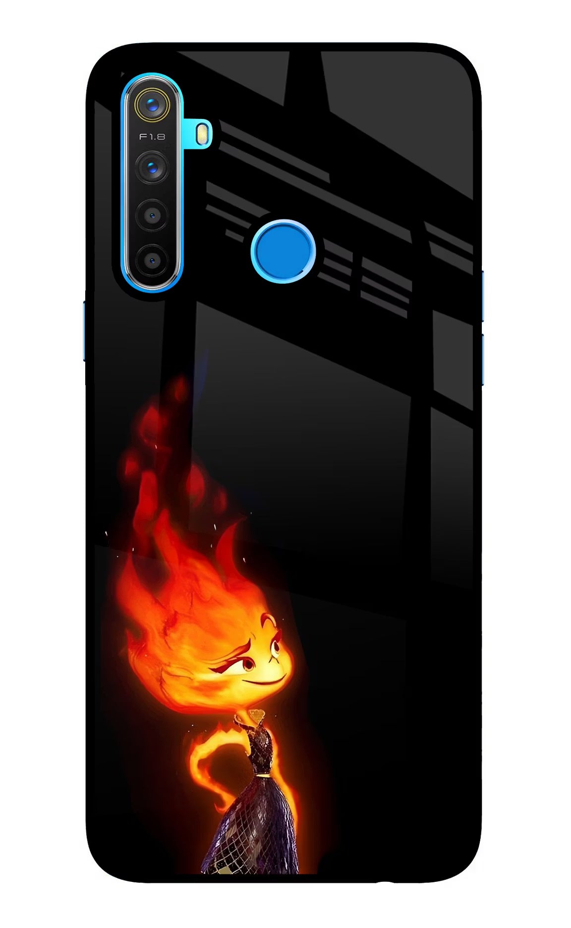Ember Flame Realme 5/5i/5s Glass Case