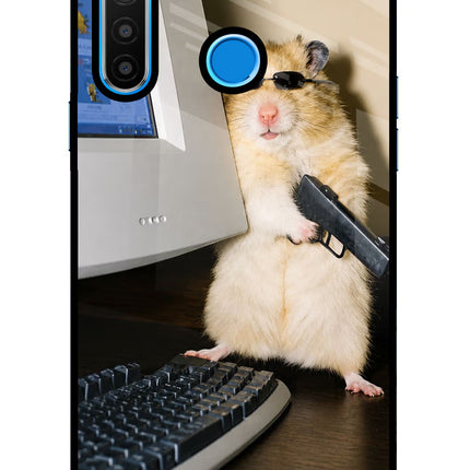 Hacker Hamster Realme 5/5i/5s Glass Case