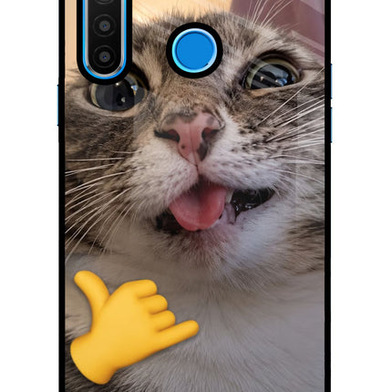 Silly Cat Call Realme 5/5i/5s Glass Case