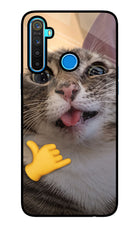 Silly Cat Call Realme 5/5i/5s Glass Case
