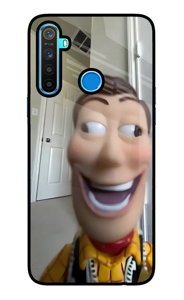 Side Eye Woody Realme 5/5i/5s Glass Case