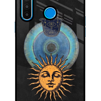 Divine Sun Realme 5/5i/5s Glass Case Back Cover by Casekaro