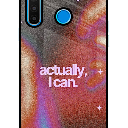 Pink Aura Realme 5/5i/5s Glass Case Back Cover by Casekaro