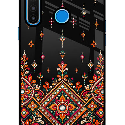 Noir Mehfil Realme 5/5i/5s Glass Case