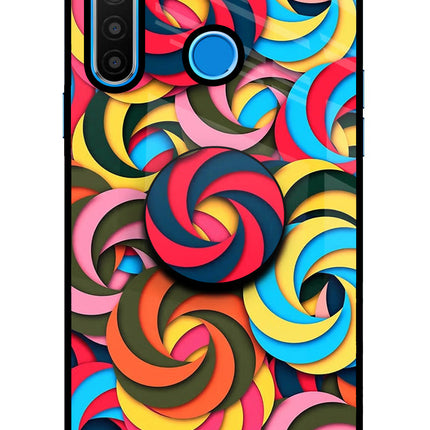 Spiral Pattern Realme 5/5i/5s Pop Case by Casekaro