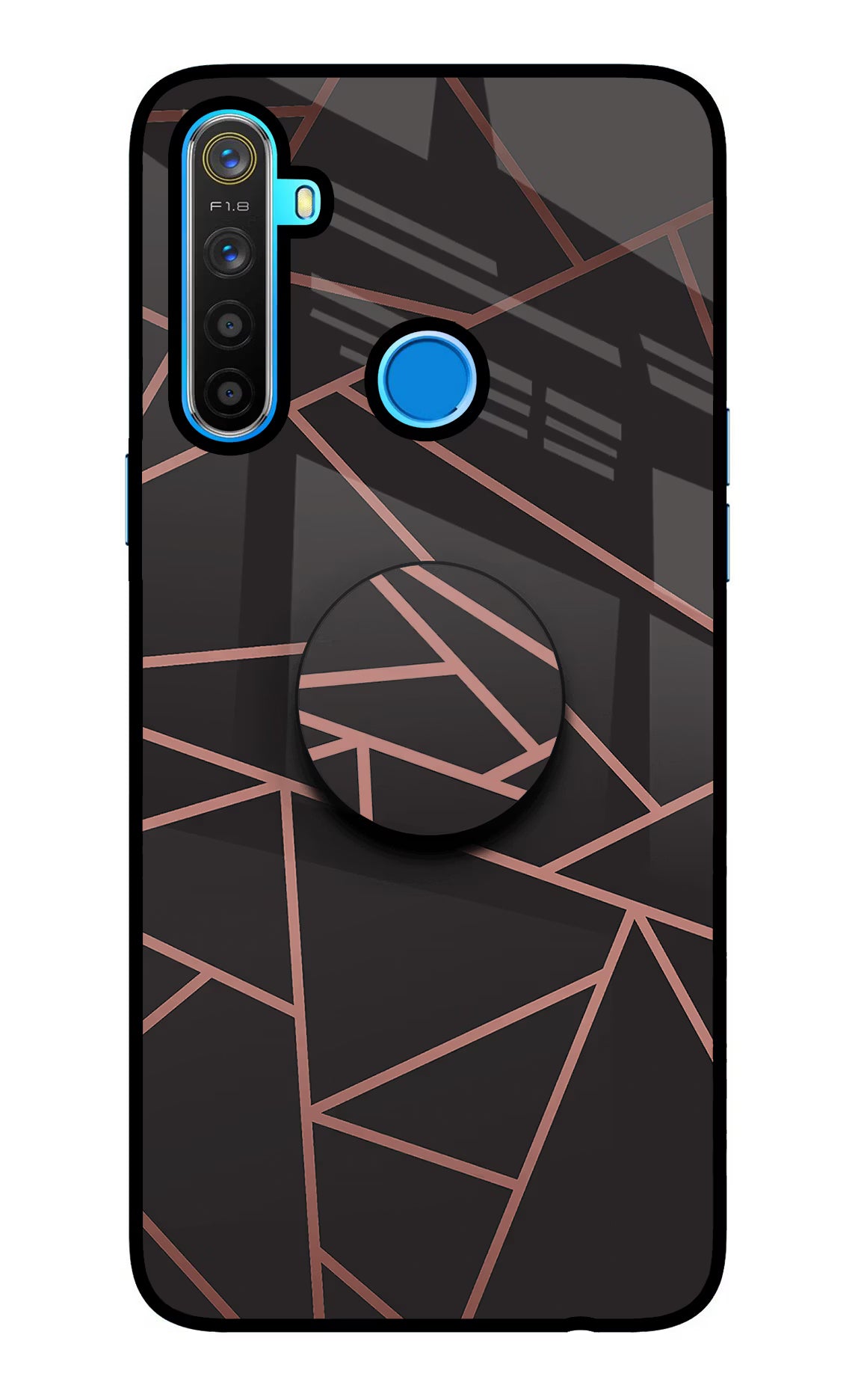 Geometric Pattern Realme 5/5i/5s Glass Case