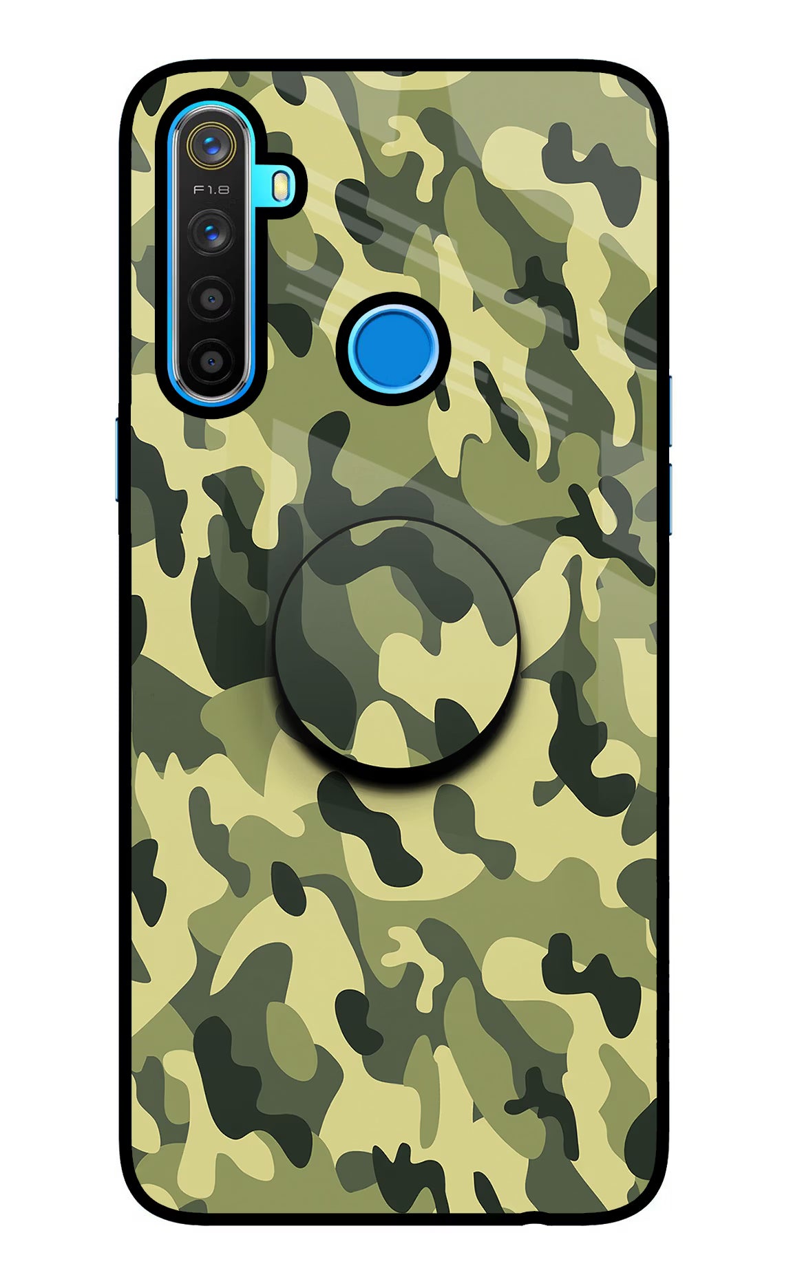 Camouflage Realme 5/5i/5s Pop Case by Casekaro