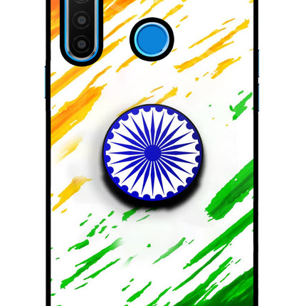 Indian Flag Ashoka Chakra Realme 5/5i/5s Pop Case by Casekaro