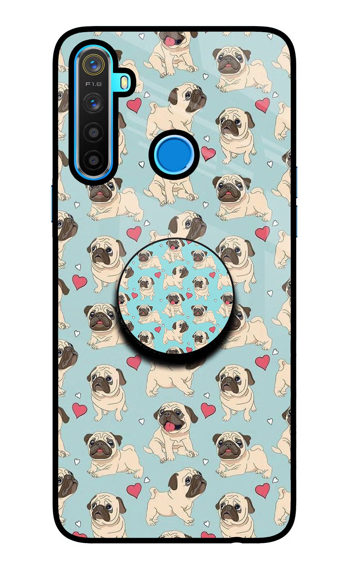 Pug Dog Realme 5/5i/5s Pop Case by Casekaro