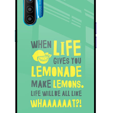 Quote Realme XT/X2 Glass Case Back Cover by Casekaro