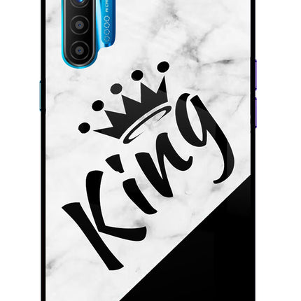 King Realme XT/X2 Glass Case Back Cover by Casekaro