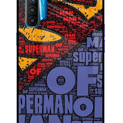 Superman Realme XT/X2 Glass Case Back Cover by Casekaro
