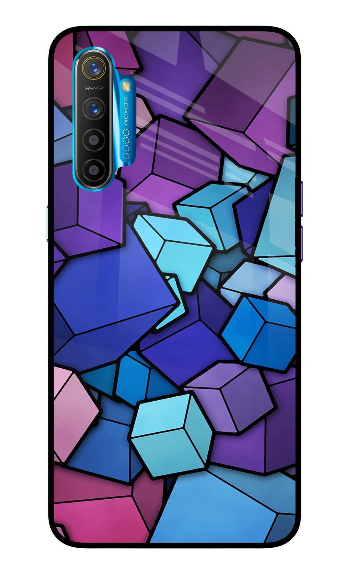 Cubic Abstract Realme XT/X2 Back Cover