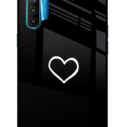 Heart Realme XT/X2 Glass Case Back Cover by Casekaro