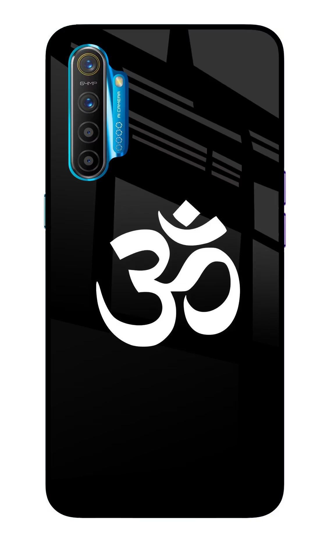 Om Realme XT/X2 Glass Case Back Cover by Casekaro
