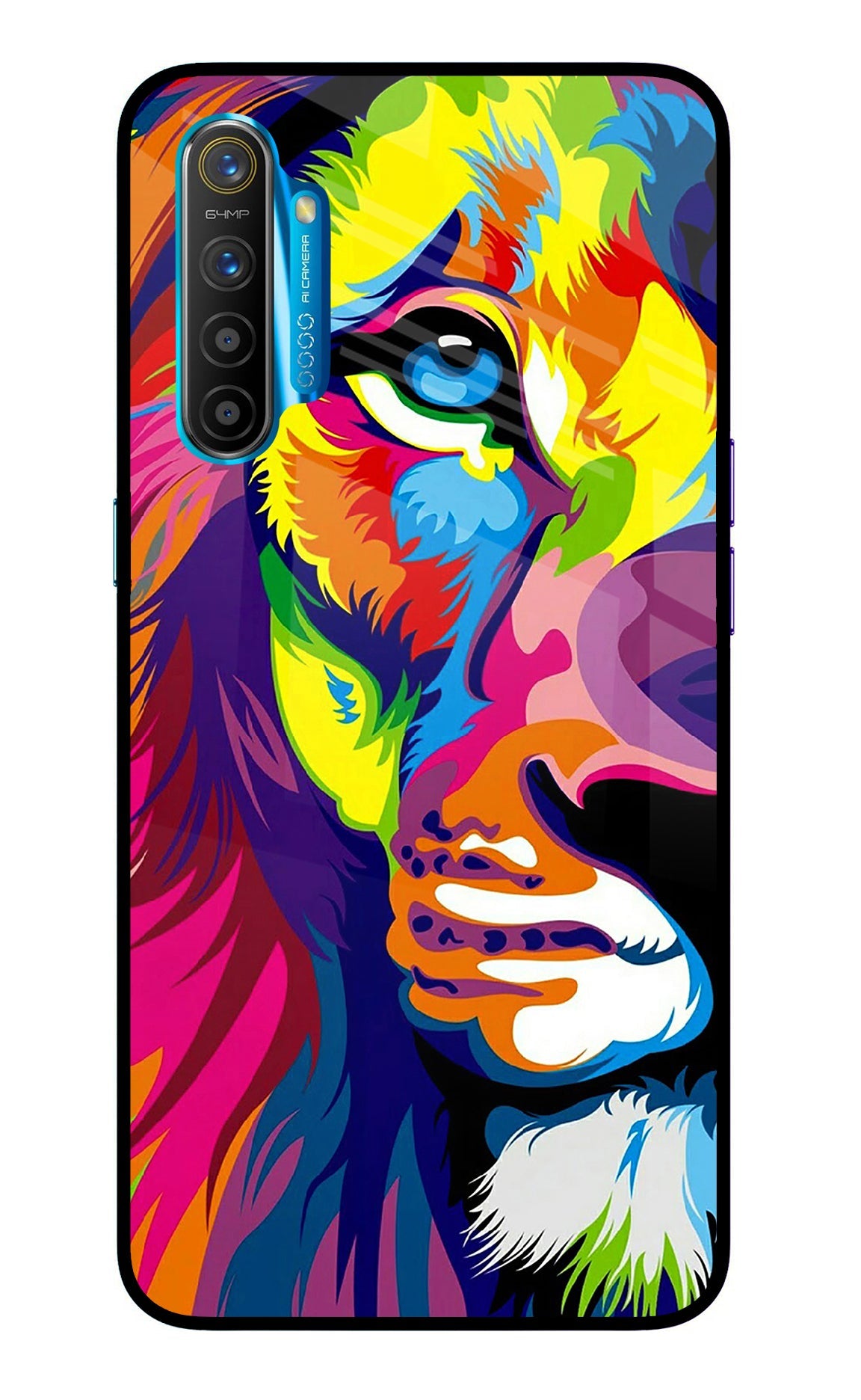 Lion Half Face Realme XT/X2 Back Cover