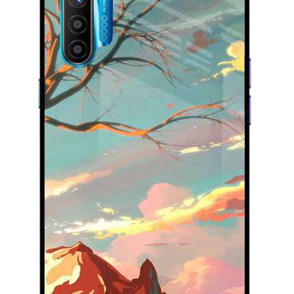 Scenery Realme XT/X2 Glass Case Back Cover by Casekaro