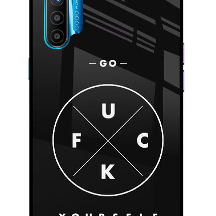 Go Fuck Yourself Realme XT/X2 Glass Case Back Cover by Casekaro