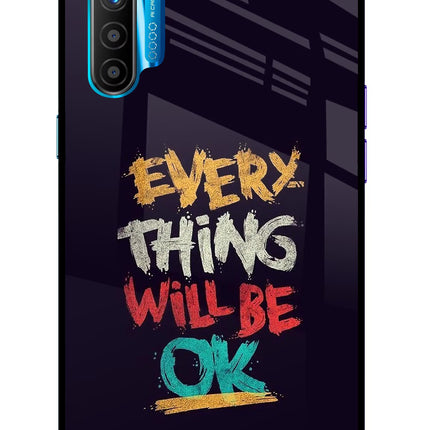 Everything Will Be Ok Realme XT/X2 Glass Case Back Cover by Casekaro