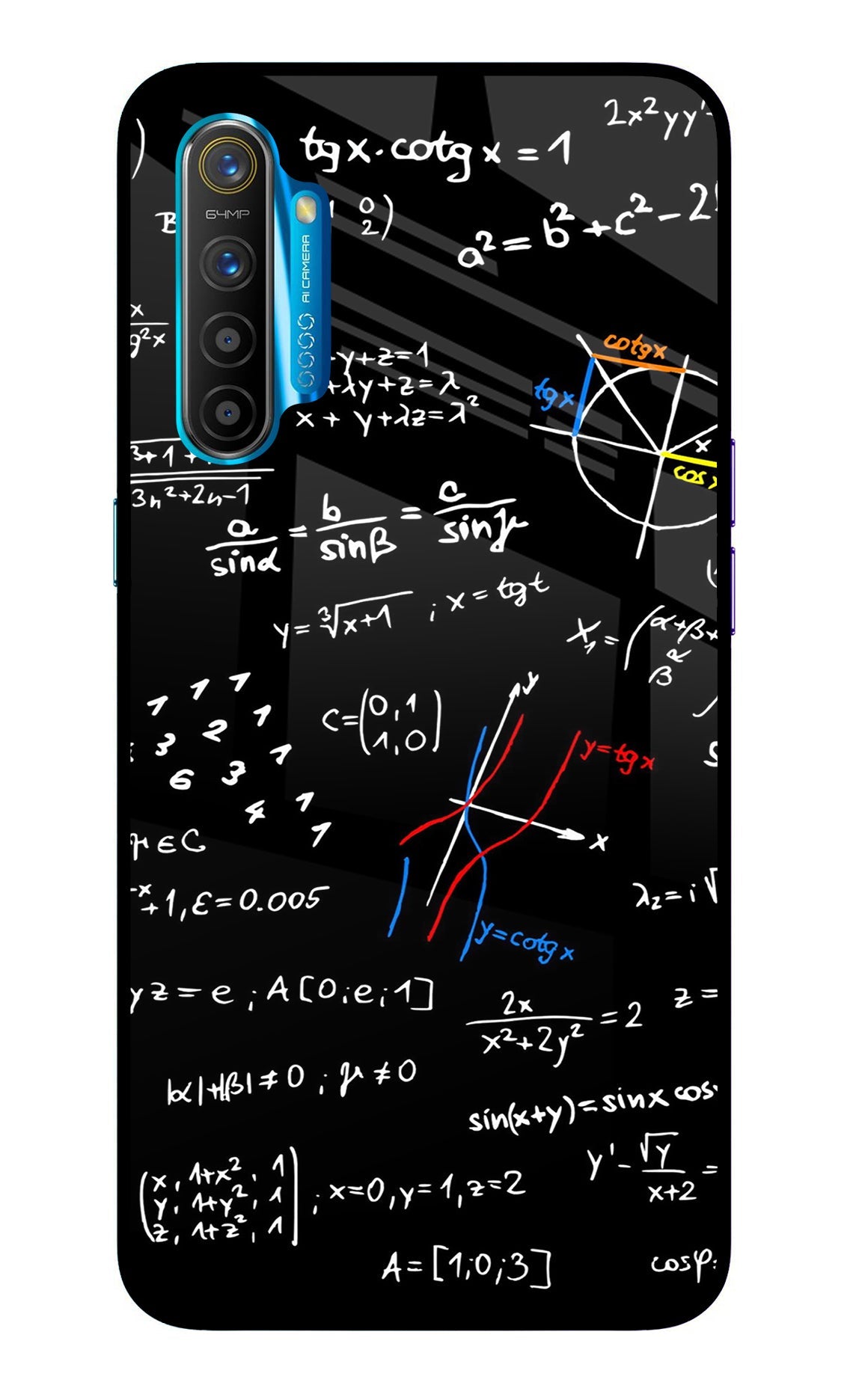 Mathematics Formula Realme XT/X2 Glass Case