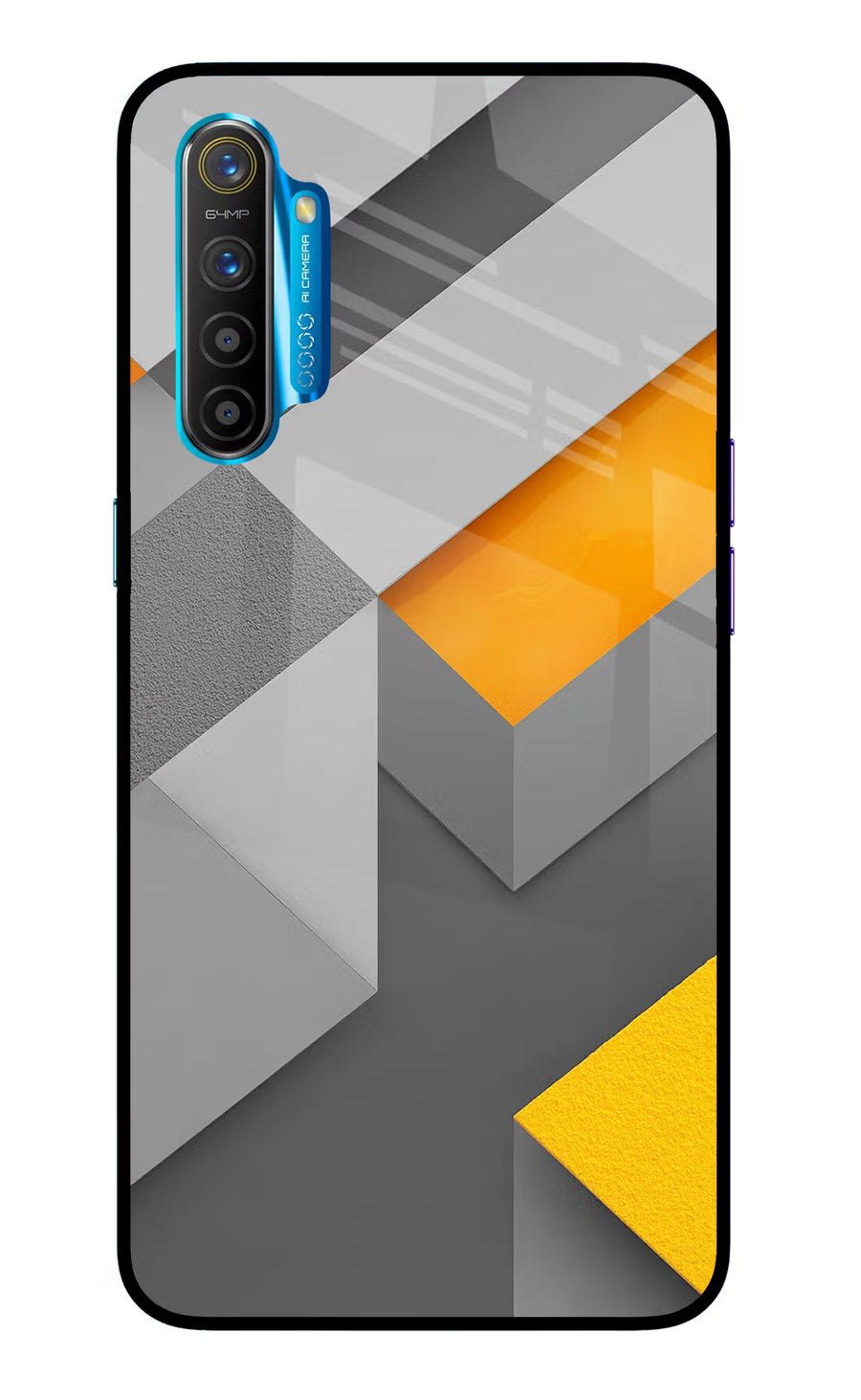 Abstract Realme XT/X2 Back Cover, Glass case
