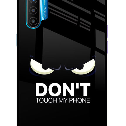 Don'T Touch My Phone Realme XT/X2 Glass Case Back Cover by Casekaro