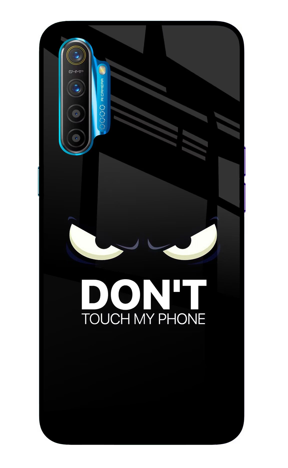 Don'T Touch My Phone Realme XT/X2 Glass Case Back Cover by Casekaro