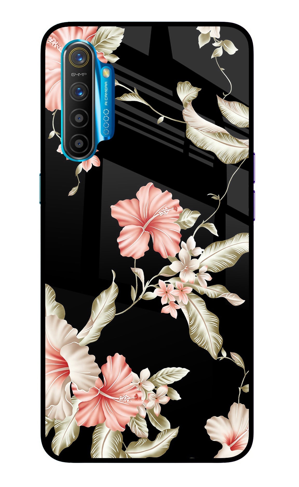 Flowers Realme XT/X2 Glass Case