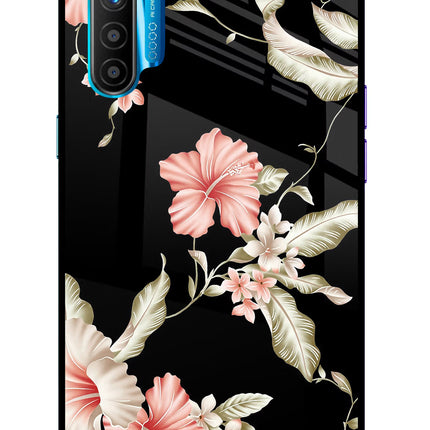 Flowers Realme XT/X2 Glass Case Back Cover by Casekaro