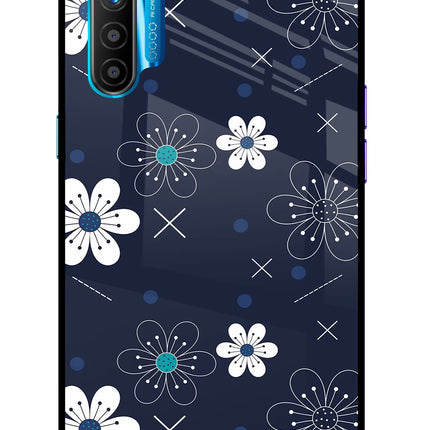 Flowers Realme XT/X2 Glass Case Back Cover by Casekaro