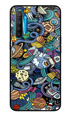 Space Abstract Realme XT/X2 Glass Case Back Cover by Casekaro