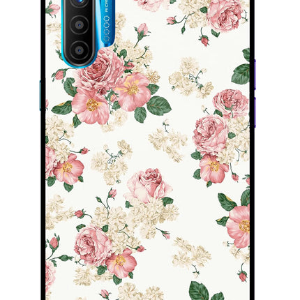 Flowers Realme XT/X2 Glass Case Back Cover by Casekaro
