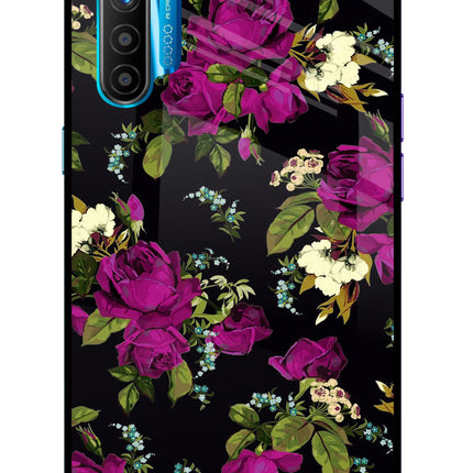 Flowers Realme XT/X2 Glass Case Back Cover by Casekaro