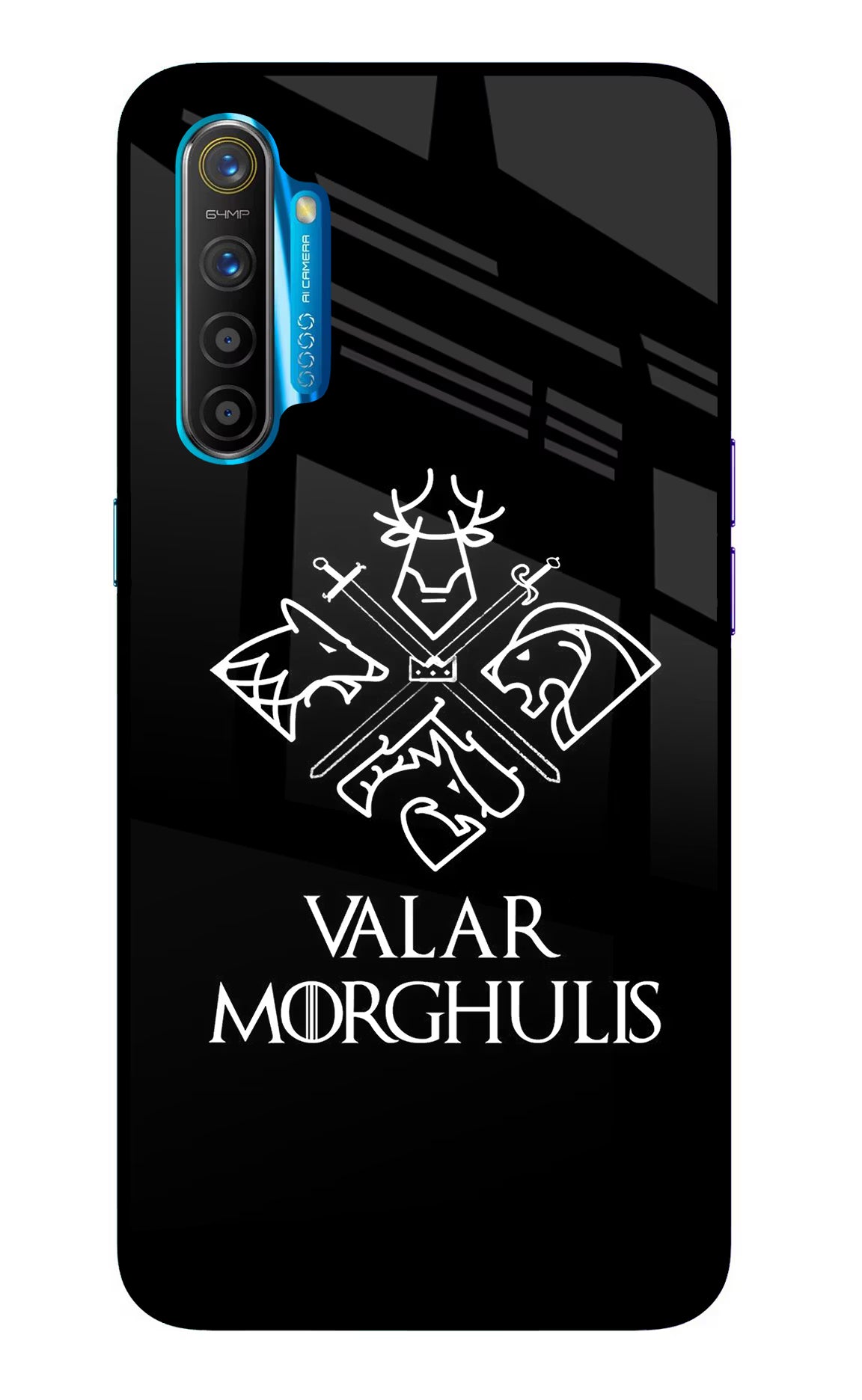 Valar Morghulis | Game Of Thrones Realme XT/X2 Glass Case Back Cover by Casekaro
