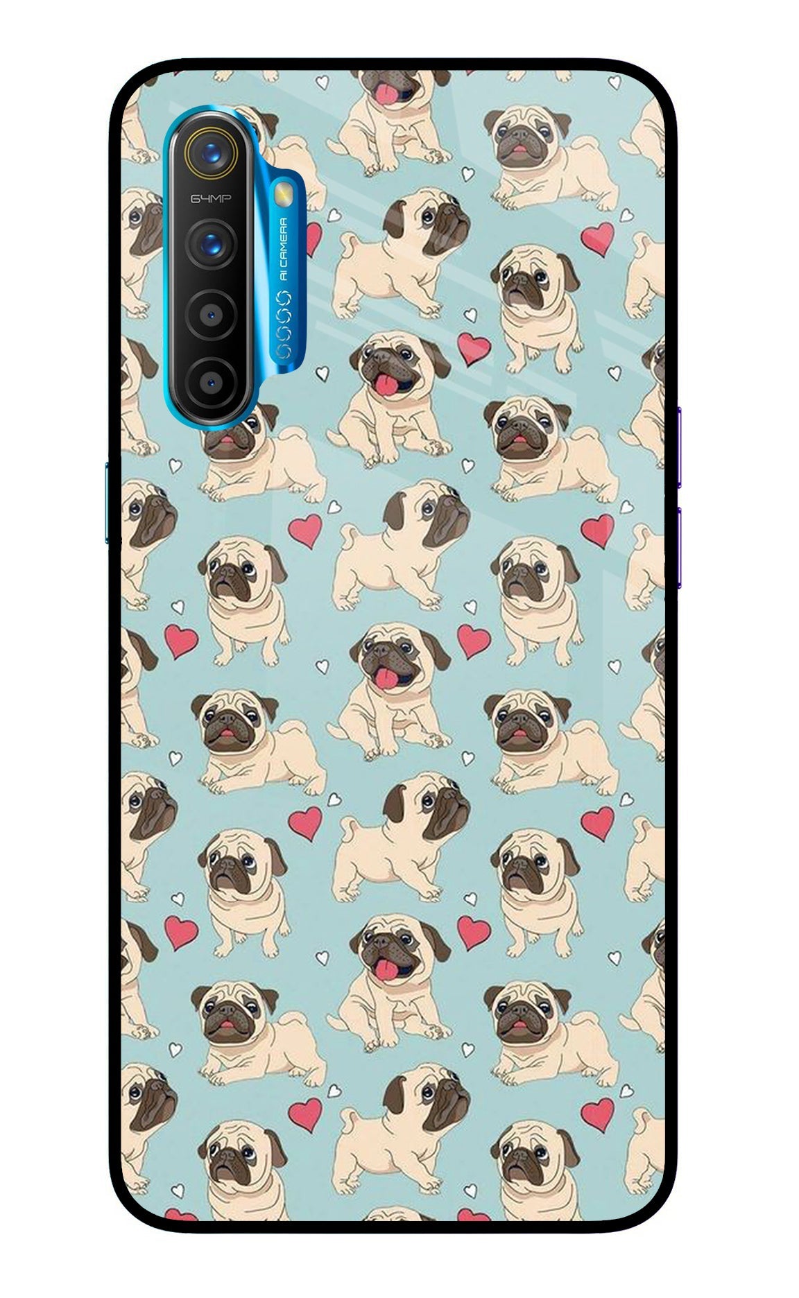 Pug Dog Realme XT/X2 Glass Case