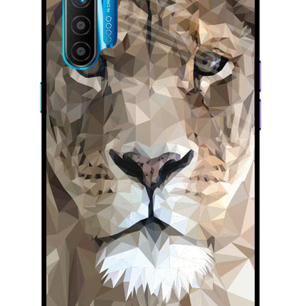 Lion Art Realme XT/X2 Glass Case Back Cover by Casekaro