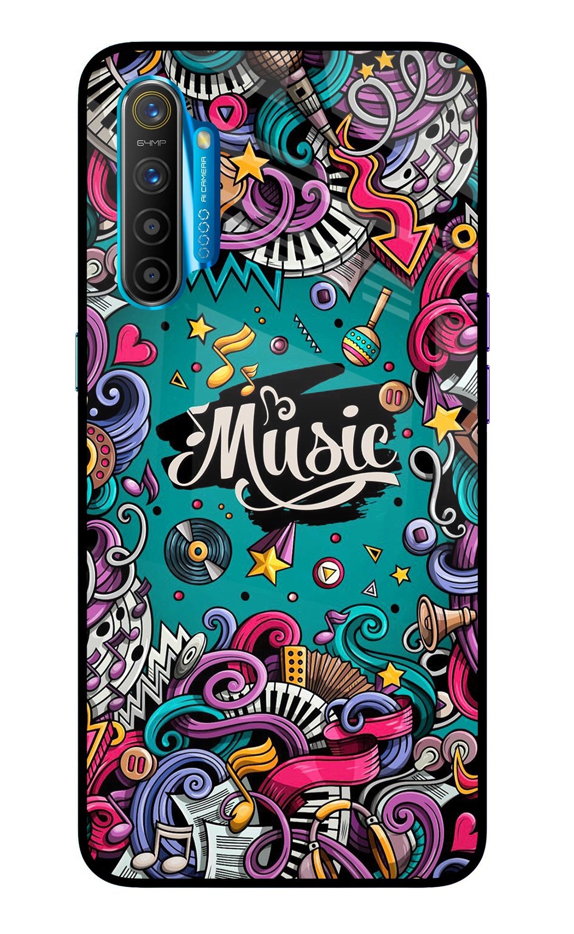 Music Graffiti Realme XT/X2 Back Cover