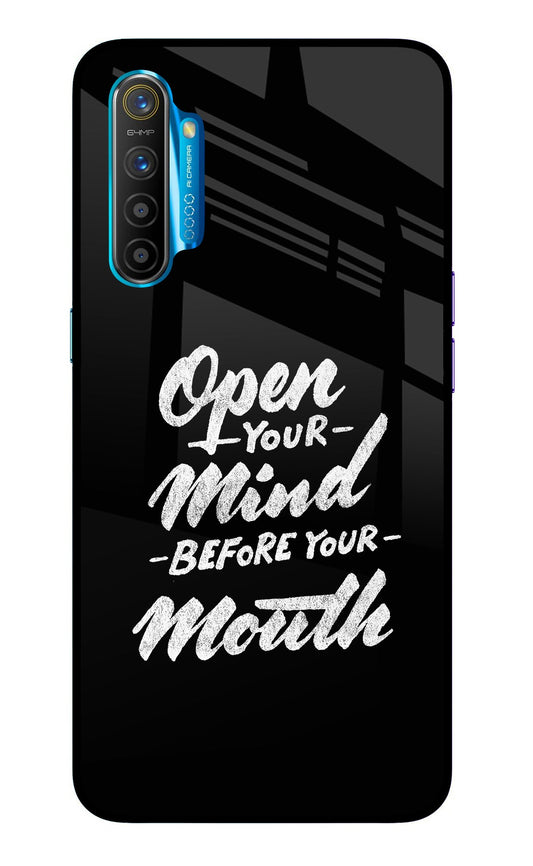 Open Your Mind Before Your Mouth Realme XT/X2 Glass Case