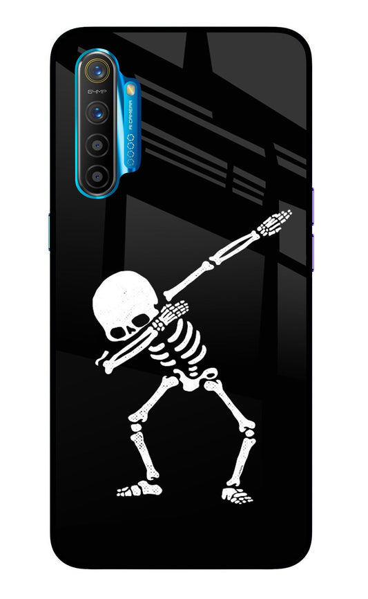 Dabbing Skeleton Art Realme XT/X2 Glass Case